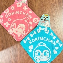 コキンちゃん ドキンちゃん フェイスタオル ハンドタオル ループ付きハンドタオルの画像