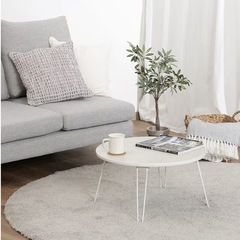 折りたたみ 丸 ローテーブルの画像