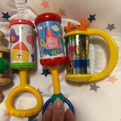 【5点セット】木製知育玩具 ・ラトル・ガラガラ まとめ売りの画像