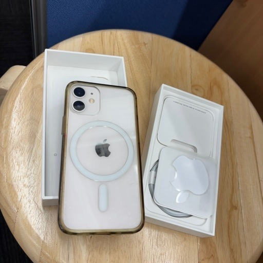 【Apple iPhone 12mini】ホワイト 本体　カバー付