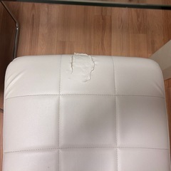 日本製ダイニングセット4人用ガラステーブル白椅子
の画像