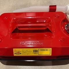 【ほぼ未使用】ガソリン携行缶 10L ノズル付き 防災・キャンプ用の画像
