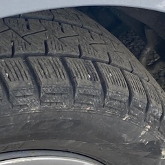 ダイハツミライース純正ホイールキャップスタッドレスタイヤ4本の画像