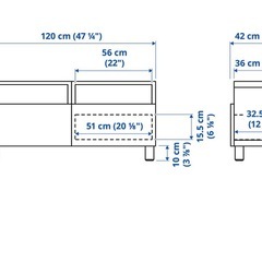 東芝REGZA 32インチ & IKEA テレビ台の画像