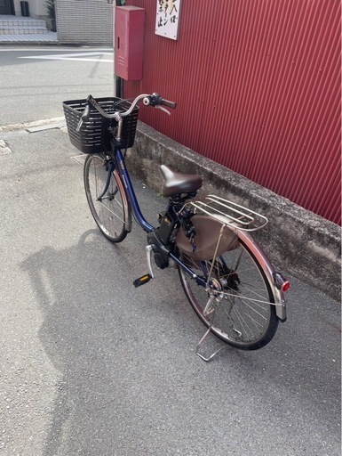 【京都発】京の楽チャリ　電動アシスト自転車　パナソニック　26インチ　茶色 電動自転車 パナソニック ビビDX 26インチ ブラウン 8.9ah 2014年頃