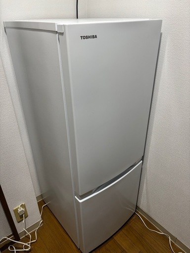 TOSHIBA 2ドア冷蔵庫153L GR-V15BS(W)  2024年購入