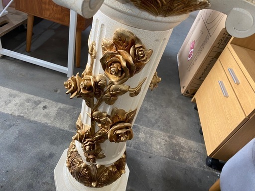 【美品】ロココ調 装飾台 花台