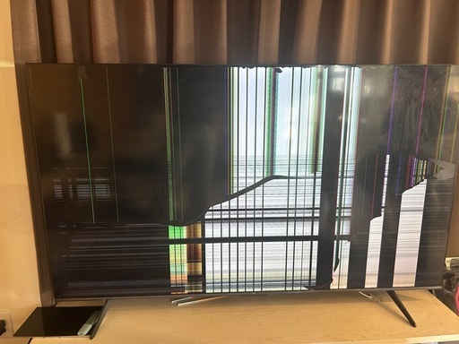 TCL 65インチテレビ 2025年製 65P71K ジャンク 液晶割れ