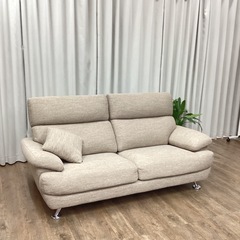 KC-3【新入荷　リサイクル品】ニトリ　Nポケット/A13 ワイド2シーターソファ　ブラウン系の画像