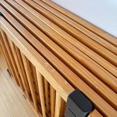 Nebio 木製ベビーサークル 扉付き（8枚）使用感ありの画像