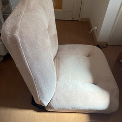 座椅子 ベージュ リクライニング 大きい 1人用 一人暮らしの画像