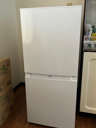 備品未開封！実使用期間約半年！Haier2ドア冷蔵庫