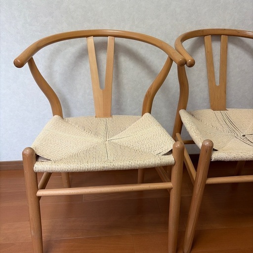 Yチェア風  椅子　2脚セット