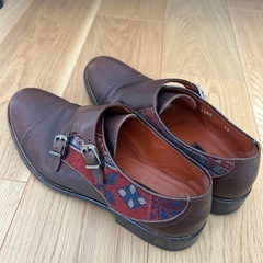 ETRO ダブルモンクシューズ　革靴の画像