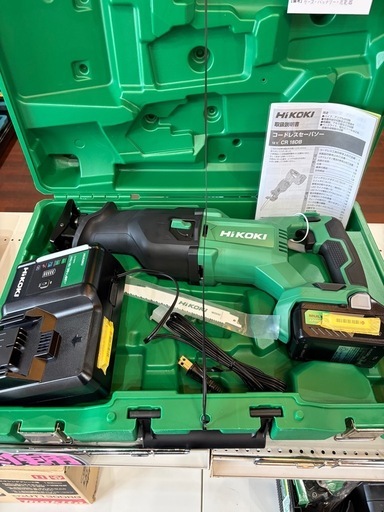 ［未使用品］ハイコーキ CR18DB セーバーソー セット沖縄市KODEN