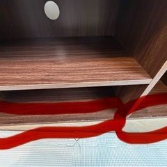 アイリスオーヤマ テレビ台 テレビボード ローボード 収納 カラーボックス オープン 木目調 AZMDBー3S ブラウンの画像