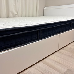 【美品】島忠 セミダブルマットレス SMH-02の画像