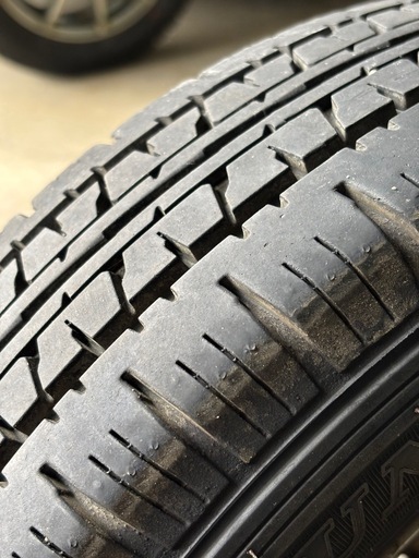 145R12    6PR サンバーバンの夏タイヤ純正鉄ホイールセット