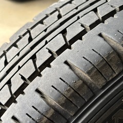 145R12    6PR サンバーバンの夏タイヤ純正鉄ホイールセットの画像