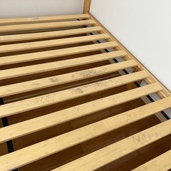 【汚れあり】セミダブルベッド マットレス付の画像