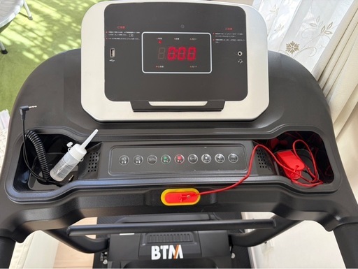 【⭐︎ほぼ新品⭐︎】BTM ランニングマシン ルームランナー 8001 MS297285 電動ランニングマシン ルームランナー MAX12km/h BTM 専用マット付き