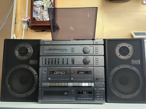 東芝 CD サウンドシステム SL-L150CD STEREO AUTOMATIC PLAYER ターンテーブル一体型コンポ ダブルカセット 動作確認済 中古美品 ④