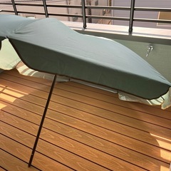 美品！大きいパラソル　日よけ対策　キャンプ用品　海水浴　ガーデニング　潮干狩りの画像