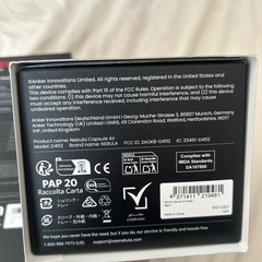 超美品 NEBULA CAPSULE プロジェクター➕バッテリー三角スタンドの画像