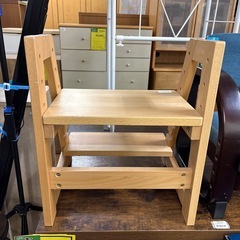 【ジャングル深井店
】木製キッズステップチェア　子供家具　堺市　深井【FU302】の画像