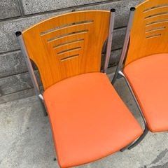 CRES スタッキングチェア 2脚 廃盤品　レトロの画像