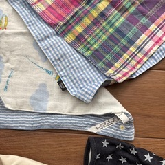 受け渡し決定‼︎お食事エプロン　スタイ　レッグウォーマー　おまとめセットの画像