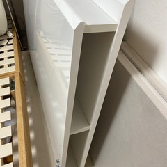 ニトリ シングル ベッドフレーム コンセント付き サイド棚付き 鏡面加工 必要ならマットレスもの画像