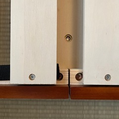 ダブルベッドフレーム（ニトリ）9本脚付すのこベッドの画像