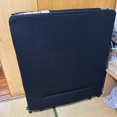 新品　希少　ソファシングルベッド　黒の画像