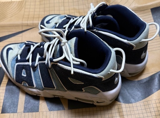 価格交渉OK  　NIKE モアテン　デニムネイビースニーカー27cm