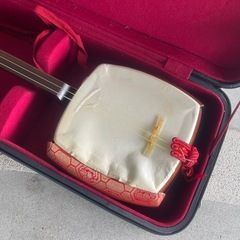 三味線　破れあり　現状パーツ取り品　の画像