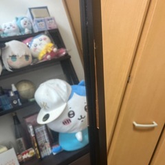 黒枠木製 姿見の画像