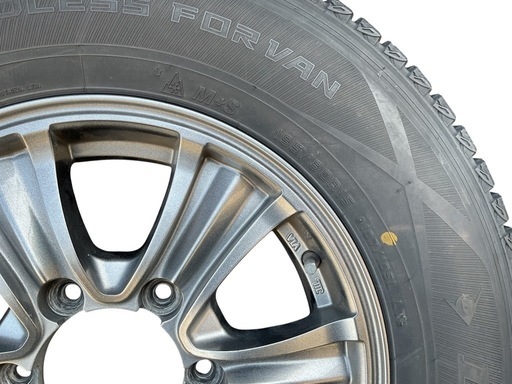 【スタッドレスタイヤ ホイール4本セット】 DUNLOP WINTER MAXX SV01 195/80R15 LT
