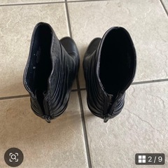 ナインウエスト　ショートブーツ　ブラック　24.5の画像