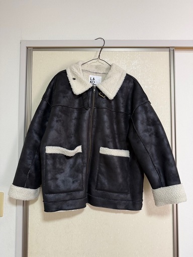 LAKOLE フェイクムートンブルゾン