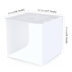 現品限り❣️ 撮影ボックス BOX 撮影ブース 40x40x40cm LEDライトの画像