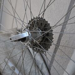 マウンテンバイク用２６インチホイール８段カセット付きの画像