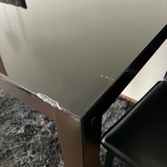 ダイニングテーブルセット　黒の画像