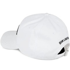 【新品】定価3万 DSQUARED2 ロゴ刺繍キャップ 帽子 ホワイト 正規品 レディースの画像