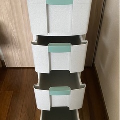 収納ボックス　引き出しの画像