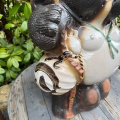 たぬき 置物 工芸品 商売繁盛 20号６5センチの画像