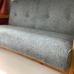 【取りに来られる方限定】厚手ファブリック2人掛けソファ のご紹介！【トレファク寝屋川】の画像