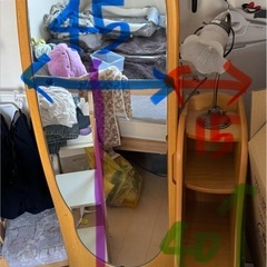 鏡台　全身鏡　化粧台の画像