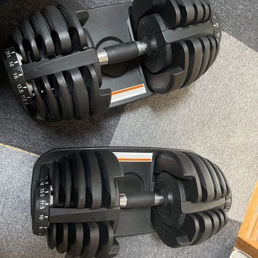 可変式ダンベル24×2  ベンチ台