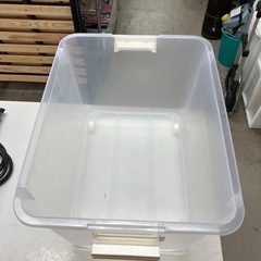 I 2603-0225 コロ付き収納ボックス　キズ汚れ有りの画像